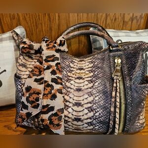 GUC Stylish Aimee Kestenberg Snake Print Handbag